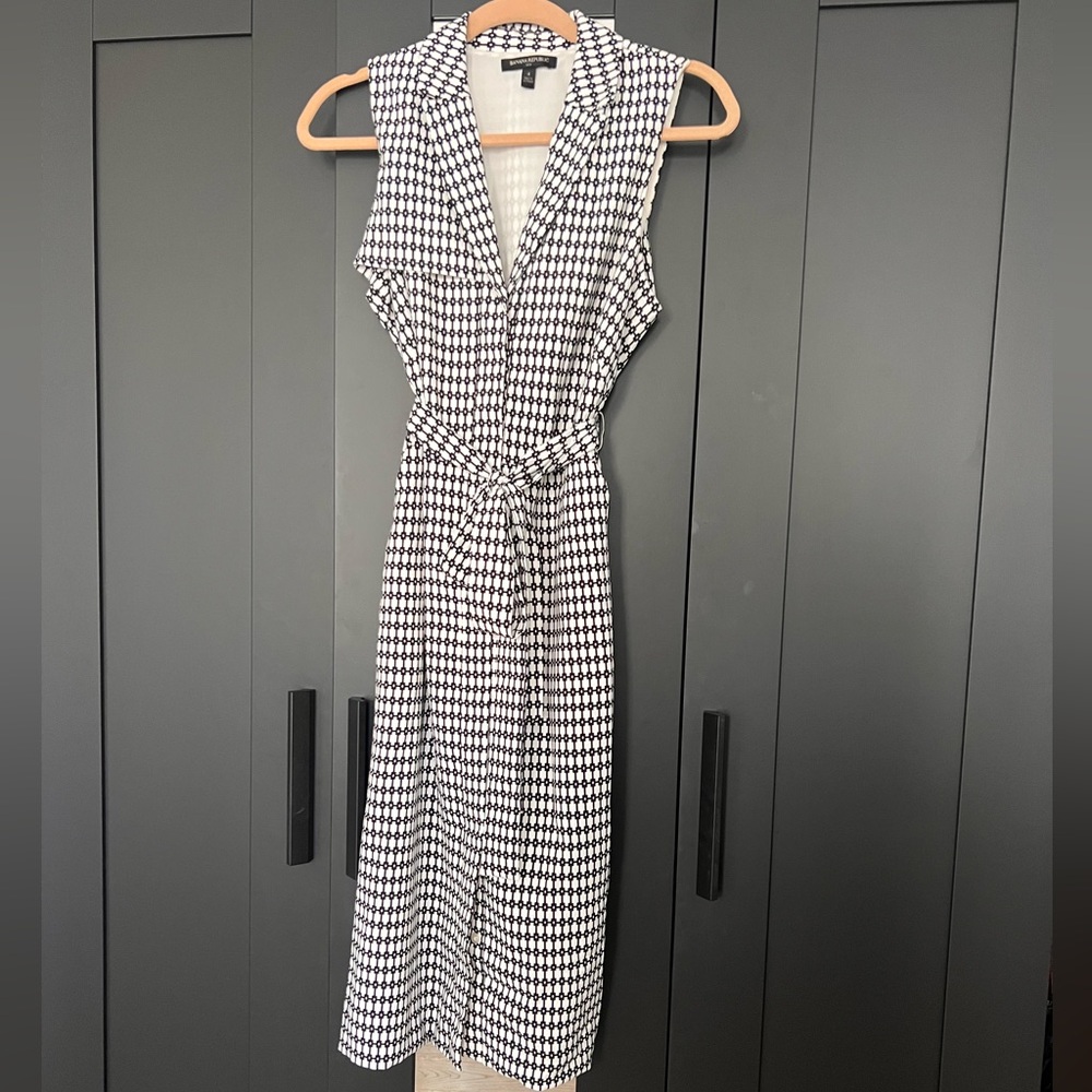 Black and White Patterned Dress